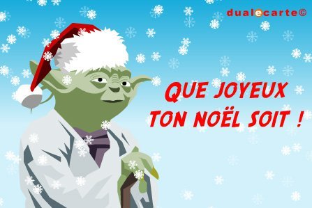 Carte noel yoda